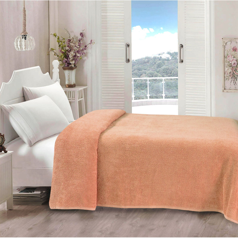Простирадло Iris Home махрове - Peach 190*220