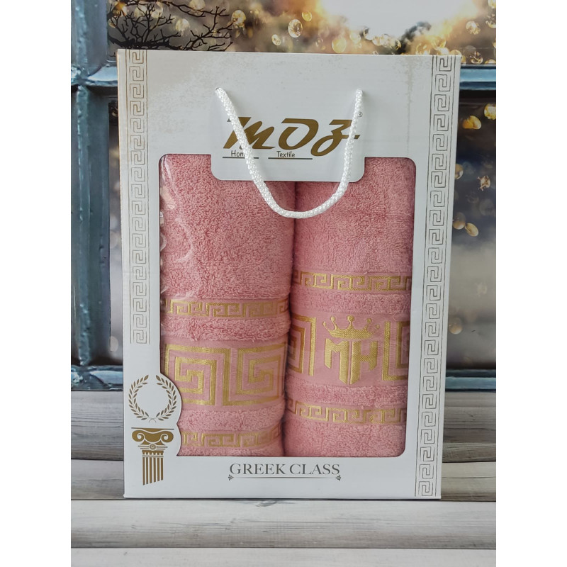 Moz versace persik 2в1подарунковий набір рушників. (73696)