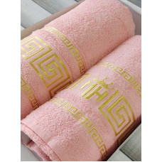 Moz versace persik 2в1подарунковий набір рушників. (73696)