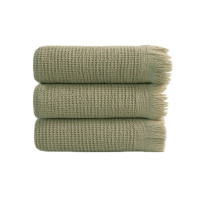 Набір рушників Lotus Home - Rius olive оливковий 30*50 (3 од.)