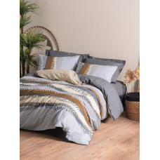 Bed Linen Set Cotton Box Toprak Asel Antrasit 200x220