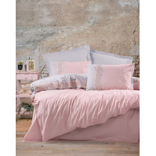 Bed Linen Set Cotton Box Folk Art Mila Pembe 200x220