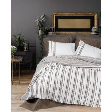 Bed Linen Set Cotton Box Nobil Swell Kahve