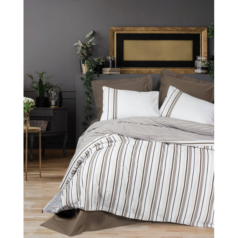 Bed Linen Set Cotton Box Nobil Swell Kahve

Specifications:
- Material: 100% cotton
- Size: double
- Color: coffee
- Washing: up to 40°C
- Includes: sheet, pillowcases, duvet cover
