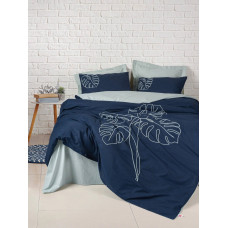 Cotton Box Silva Mint ranforce embroidered bed linen set