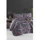 Покривало стьобане з наволочками Enlora Home - Magnolia Antrasit антрацит 240*225