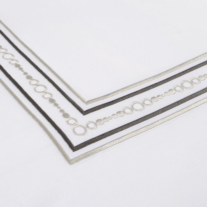 Постільна білизна MieCasa сатин - Soho antrasit-gri антрацит-сірий євро