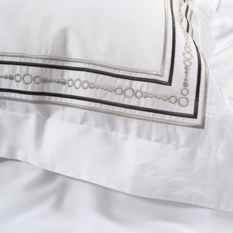 Постільна білизна MieCasa сатин - Soho antrasit-gri антрацит-сірий євро