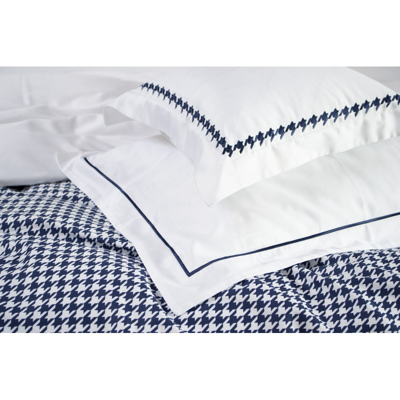 Постільна білизна MieCasa сатин - Madison lacivert синій євро