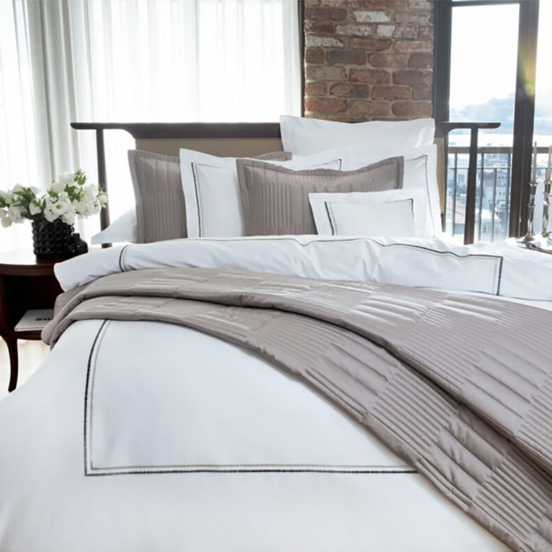 Постільна білизна MieCasa сатин - Houston antrasit-gri антрацит-сірий євро