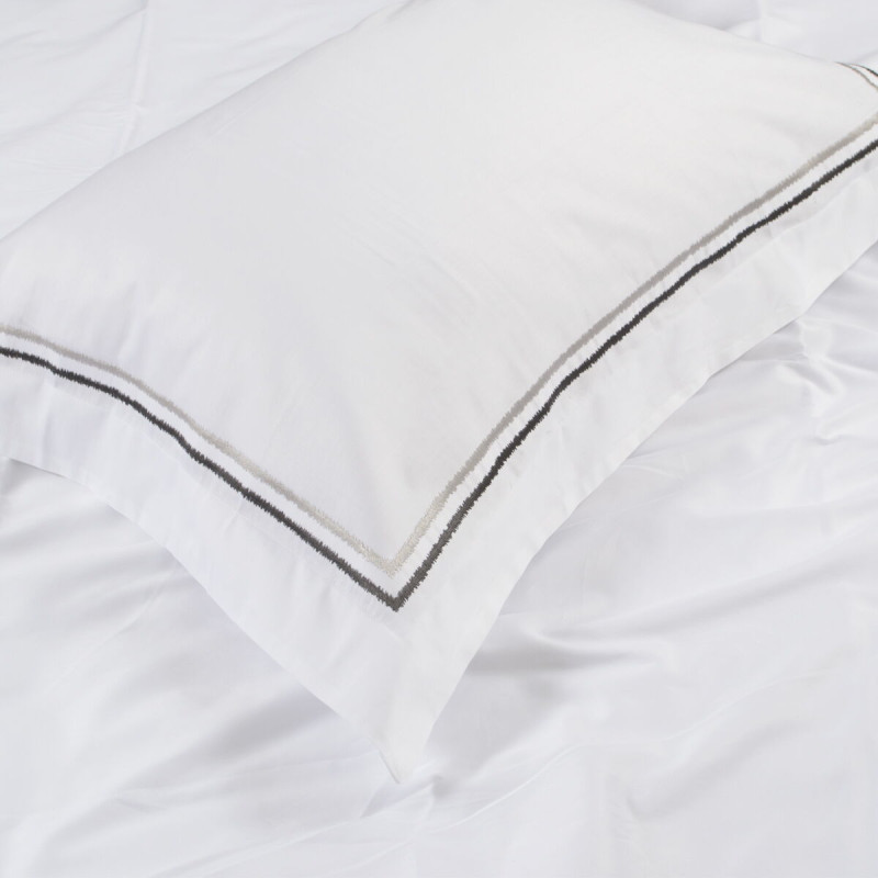 Постільна білизна MieCasa сатин - Houston antrasit-gri антрацит-сірий євро