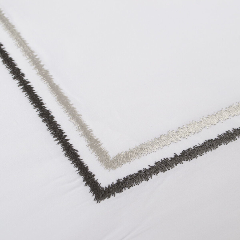 Постільна білизна MieCasa сатин - Houston antrasit-gri антрацит-сірий євро