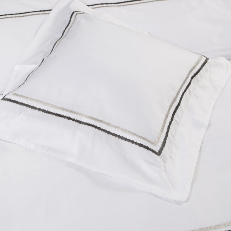 Постільна білизна MieCasa сатин - Houston antrasit-gri антрацит-сірий євро