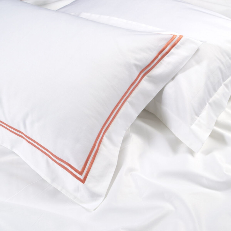 Постільна білизна MieCasa сатин - Milano mercan кораловий євро