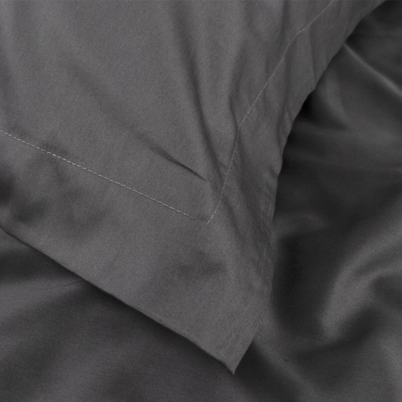 Постільна білизна MieCasa сатин - Milano antrasit-yesil антрацит-зелений king size