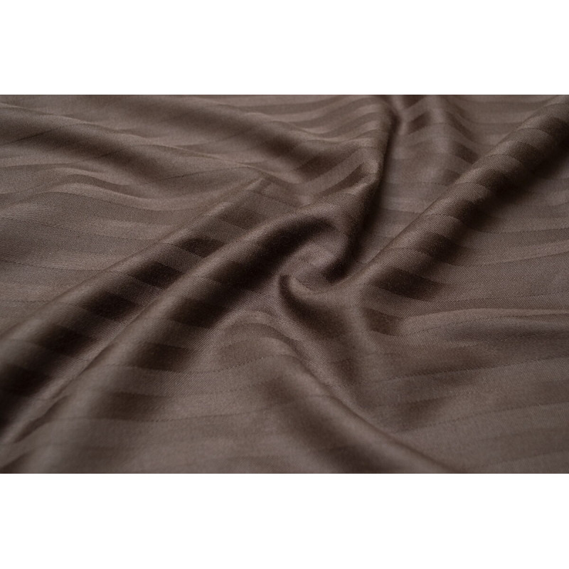Простирадло Lotus Готель - Сатин Страйп 1*1 кавовий Туреччина 180*240