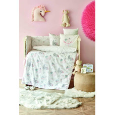 Дитячий набір в ліжечко для немовлят Karaca Home - Digna pembe рожевий (10 предметів)