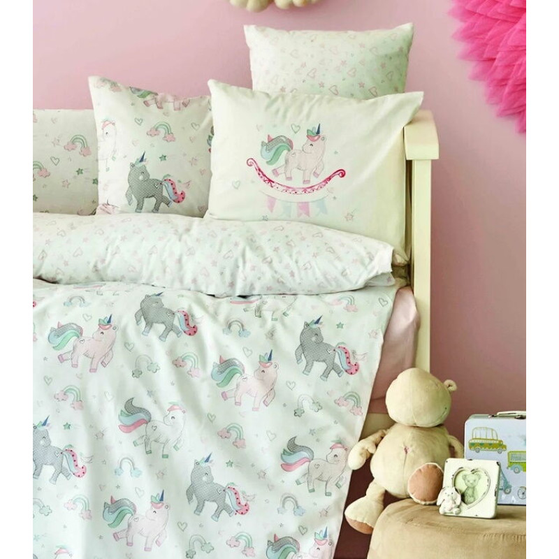 Дитячий набір в ліжечко для немовлят Karaca Home - Digna pembe рожевий (10 предметів)