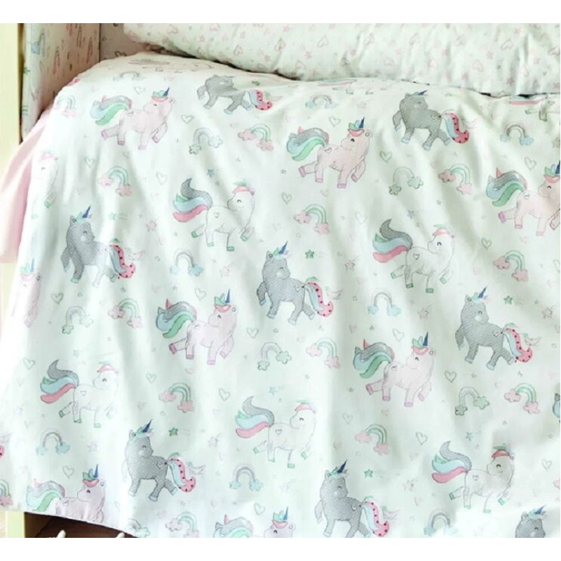 Дитячий набір в ліжечко для немовлят Karaca Home - Digna pembe рожевий (10 предметів)