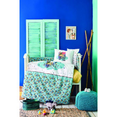 Дитячий набір в ліжечко для немовлят Karaca Home - Bummer indigo індіго (10 предметів)