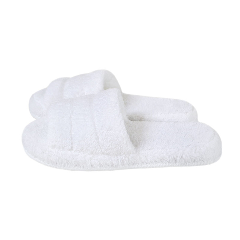 Капці махрові Lotus Home - Basic Soft white