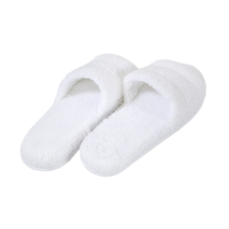Капці махрові Lotus Home - Basic Soft white