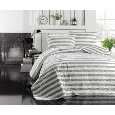 Покривало стьобане з наволочкою Eponj Home - Hook gri сірий 160*220