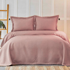 Покривало з наволочкою Karaca Home - Charm bold a.murdum світло-фіолетовий 160*240 полуторний