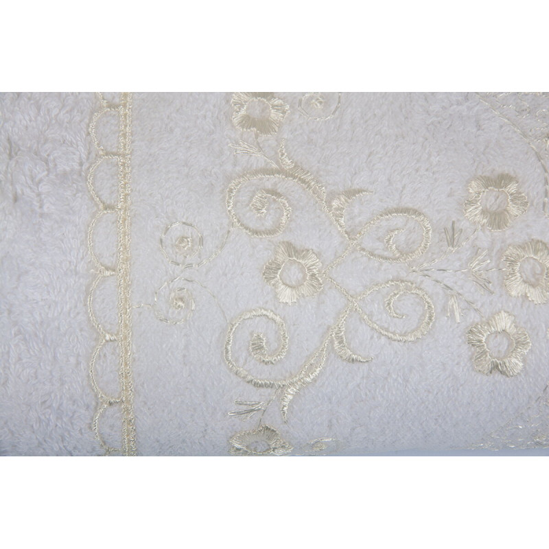 Рушник бамбуковий Maxstyle - Dantela білий 50*90