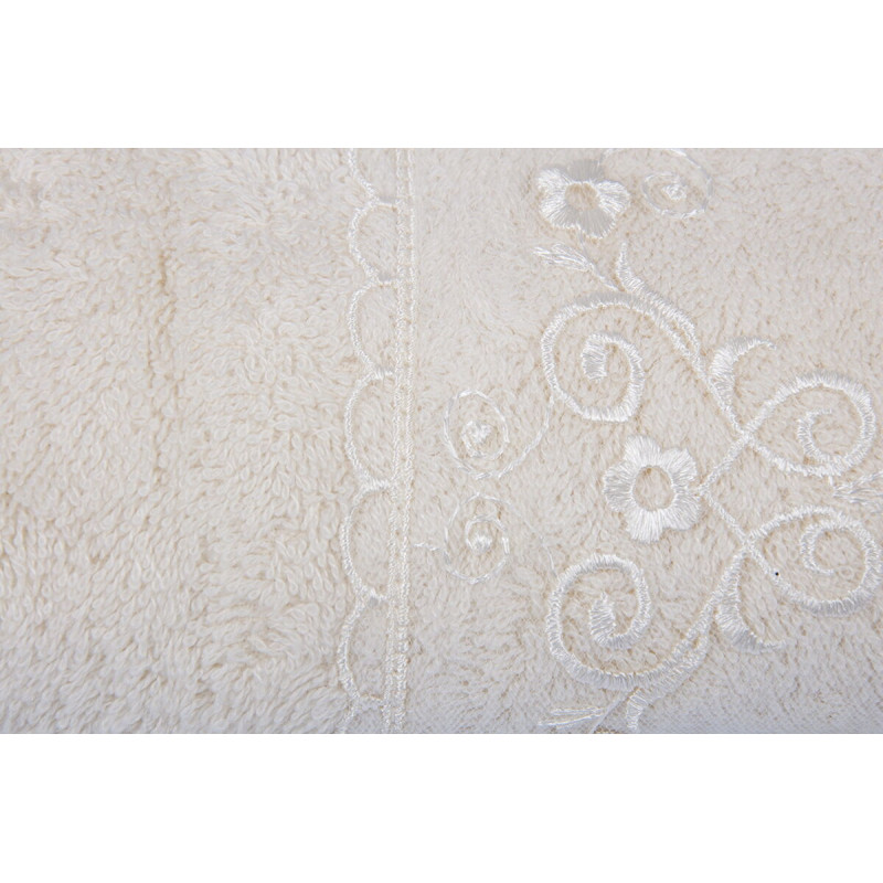 Рушник бамбуковий Maxstyle - Dantela кремовий 50*90