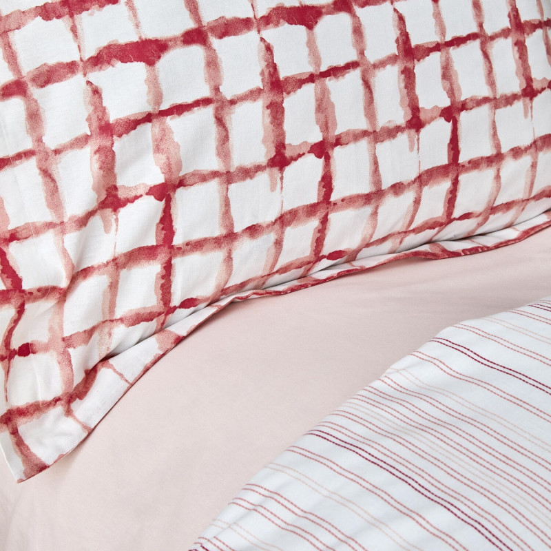 Постільна білизна Karaca Home - Malavi somon лососевий ранфорс підлітковий