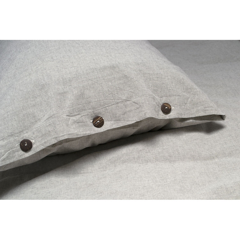 Постільна білизна Lotus Home Washed cotton - Solid light antracite сімейний