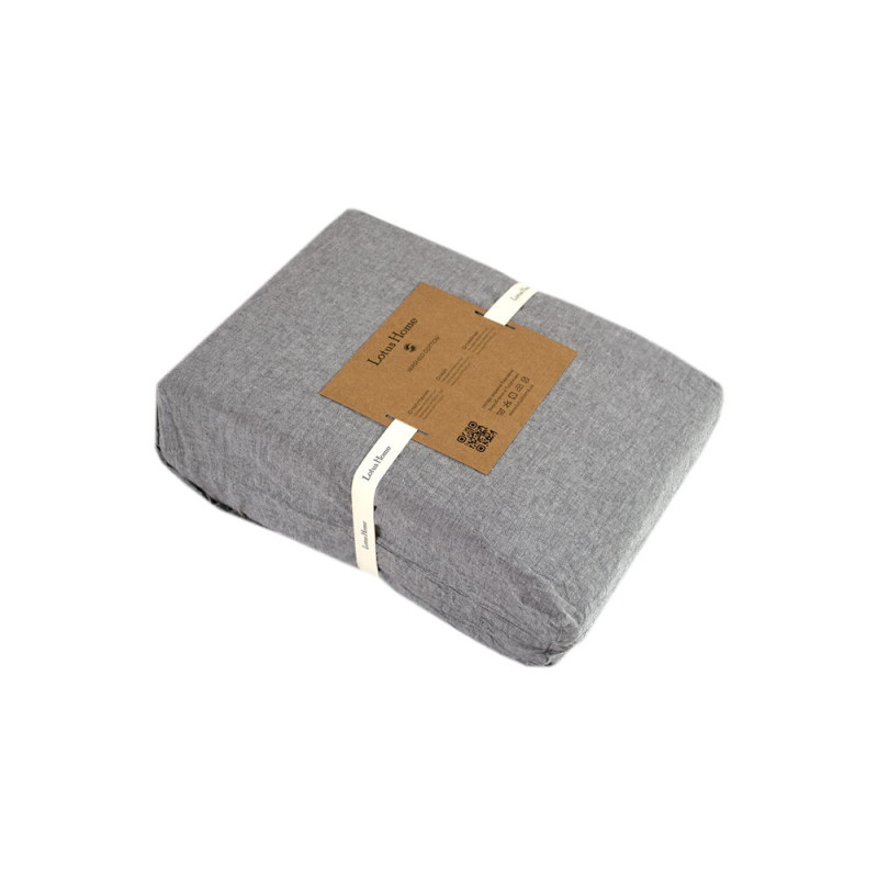 Постільна білизна Lotus Home Washed cotton - Solid antracite сімейний