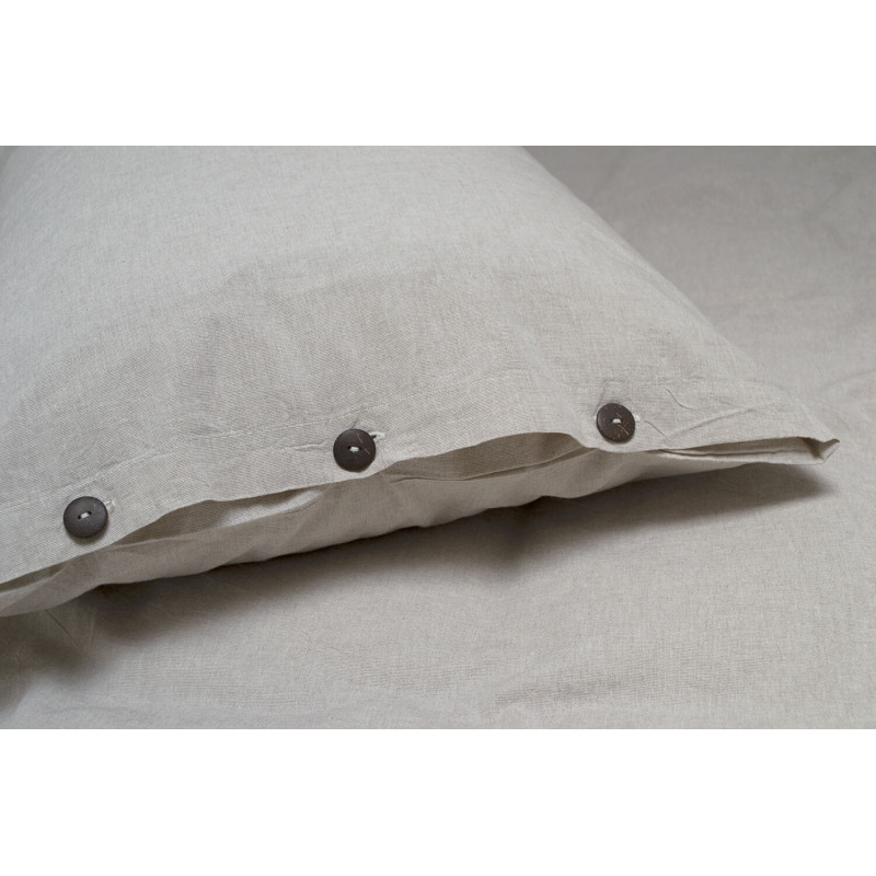 Постільна білизна Lotus Home Washed cotton - Solid kahve-bej євро