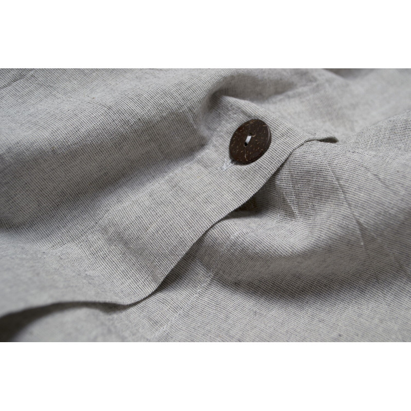 Постільна білизна Lotus Home Washed cotton - Solid light antracite євро