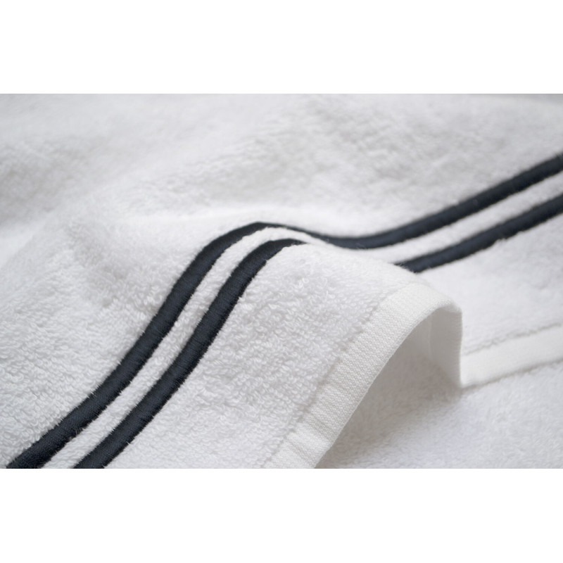 Рушник MieCasa - Milano beyaz-siyah білий-чорний 50*90