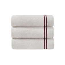 Рушник MieCasa - Milano bej-bordo бежевий-бордовий 50*90