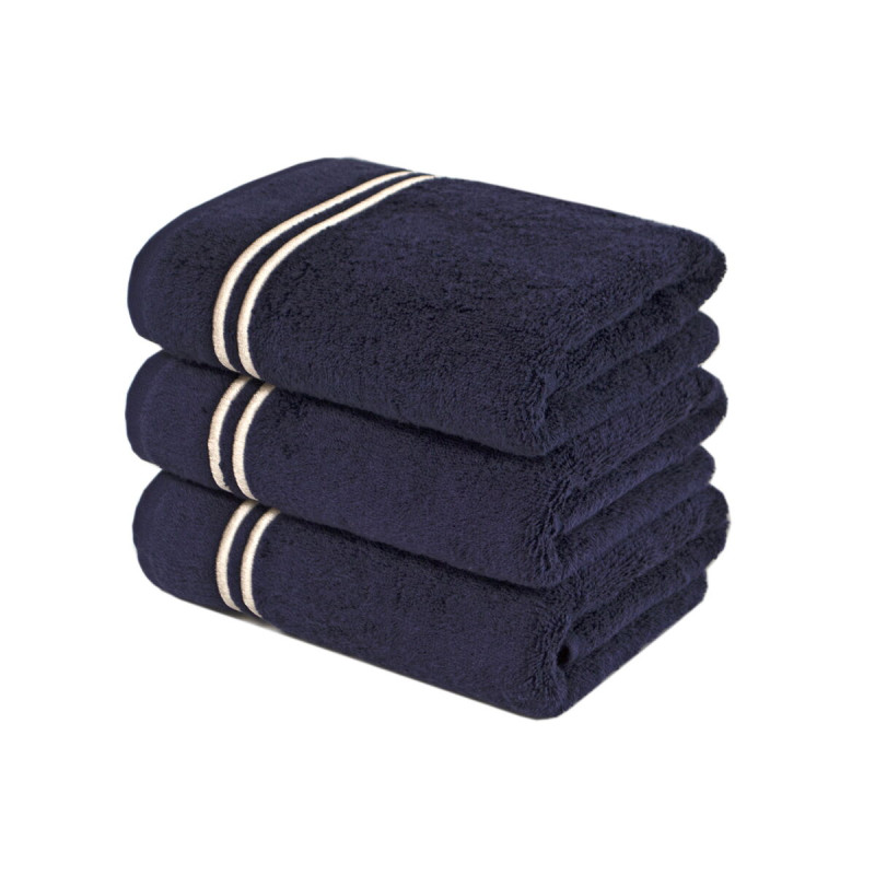 Рушник MieCasa - Milano lacivert-bej синій-бежевий 50*90