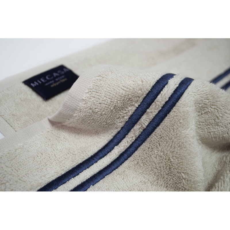 Рушник MieCasa - Milano bej-lacivert бежевий-синій 85*145