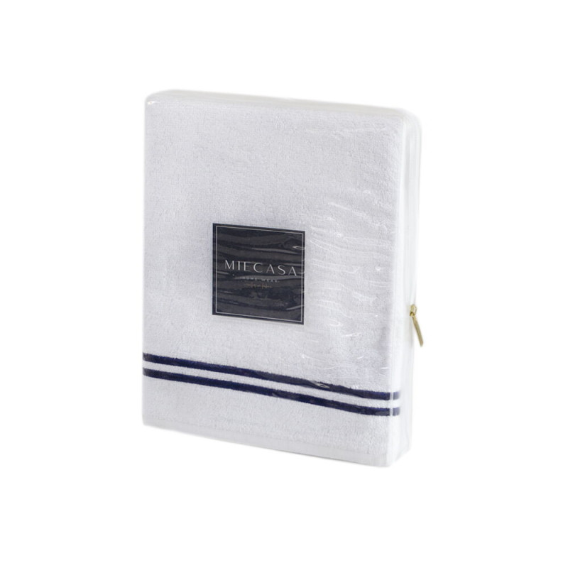 Рушник MieCasa - Milano beyaz-lacivert білий-синій 85*145