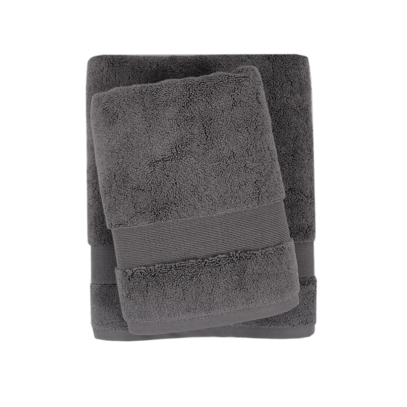 Рушник махровий Lotus Home - Pearl графіт 50*90