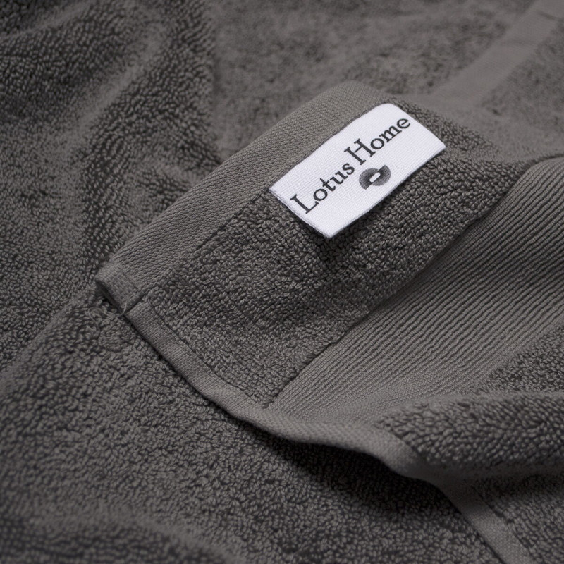 Рушник махровий Lotus Home - Pearl графіт 50*90