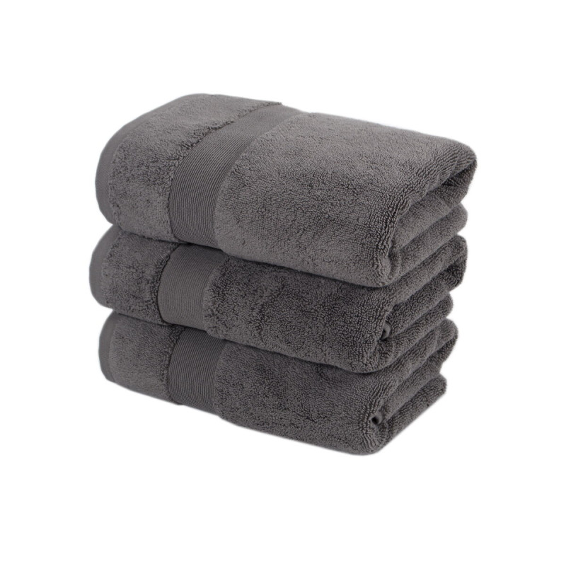 Рушник махровий Lotus Home - Pearl графіт 50*90