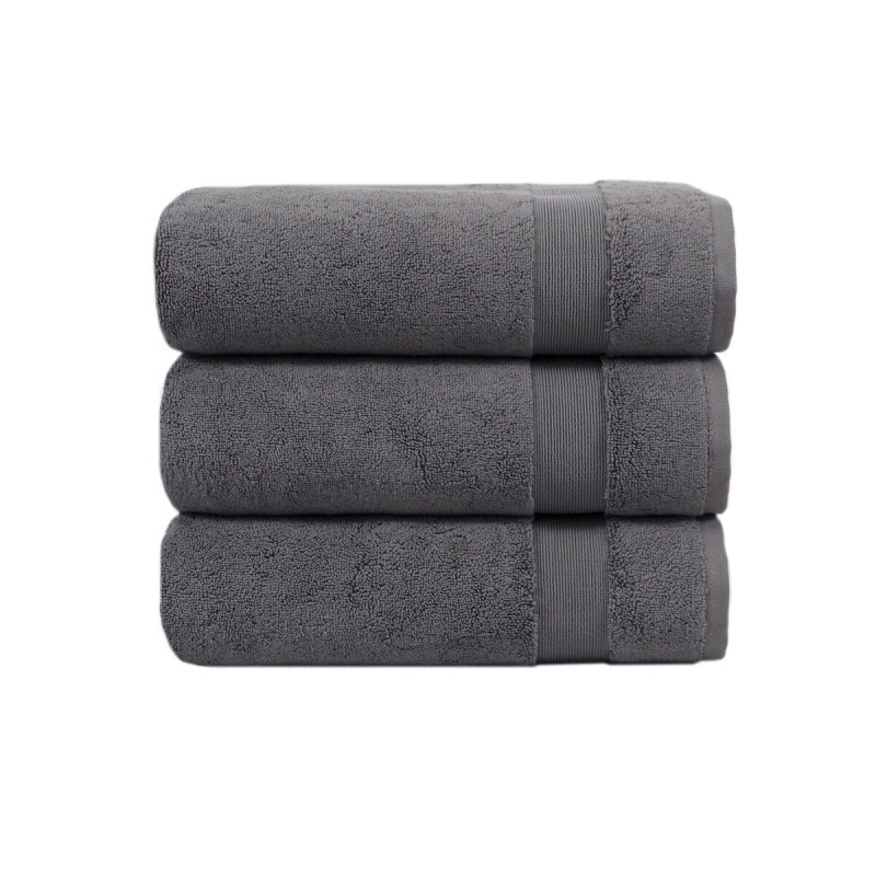 Рушник махровий Lotus Home - Pearl графіт 50*90