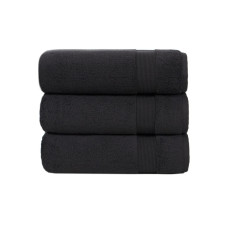 Рушник махровий Lotus Home - Pearl чорний 50*90