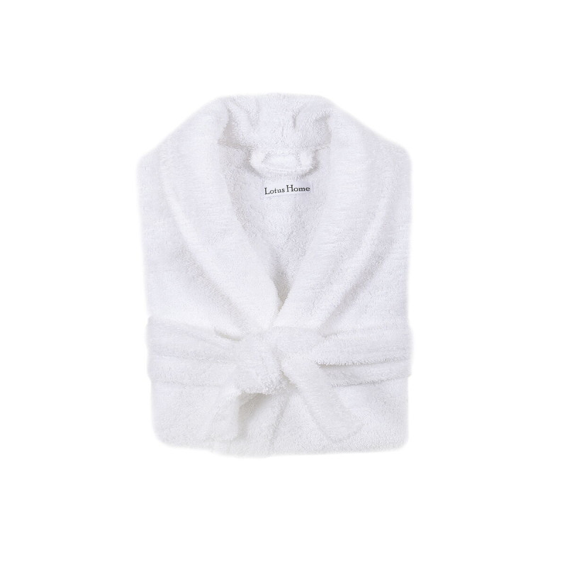 Халат махровий unisex Lotus Home - Basic Soft білий M