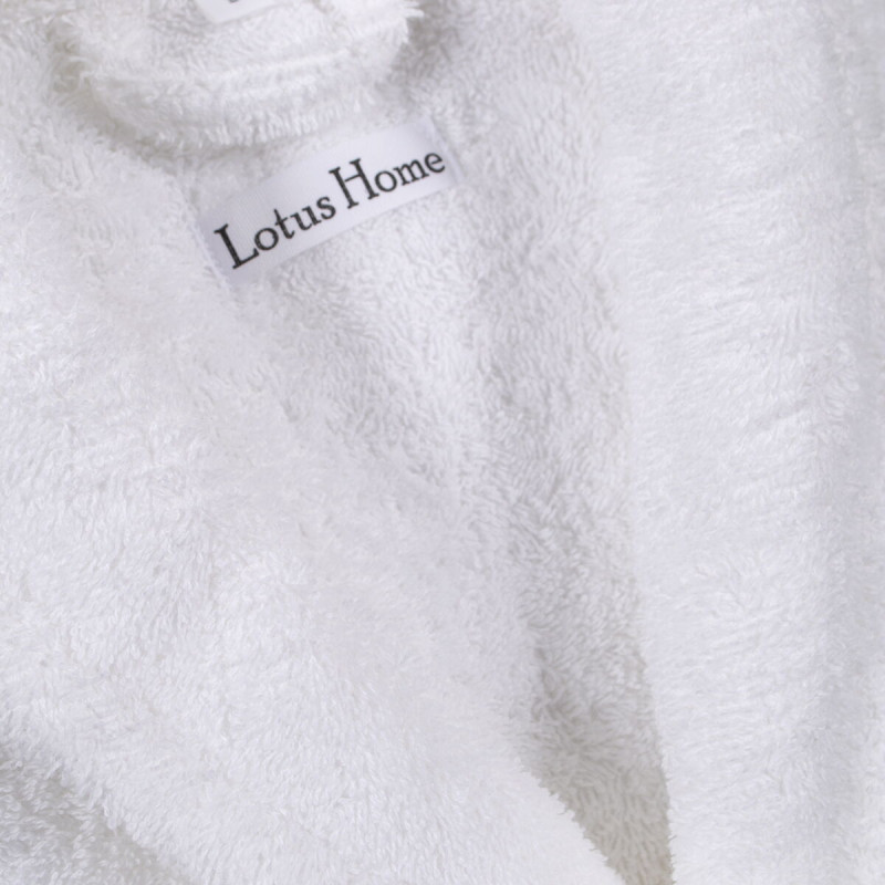 Халат махровий unisex Lotus Home - Basic Soft білий L