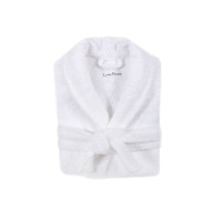Халат махровий unisex Lotus Home - Basic Soft білий L