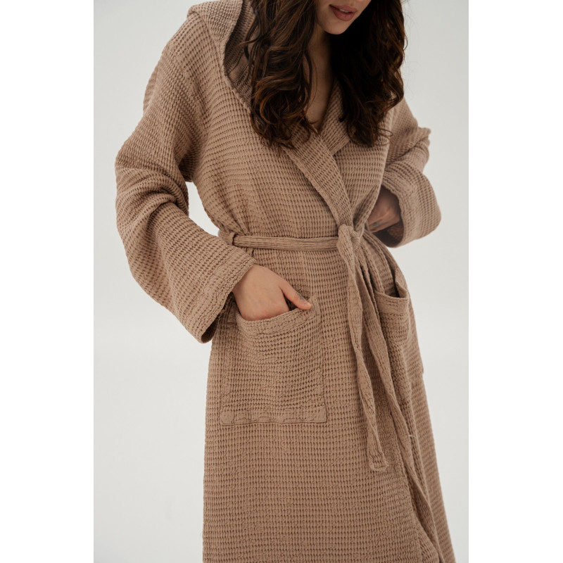 Халат Lotus Home - Rius kahve кавовий L/XL