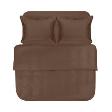 Постільна білизна сатин Lotus Home - Dakota Modern шоколадний євро